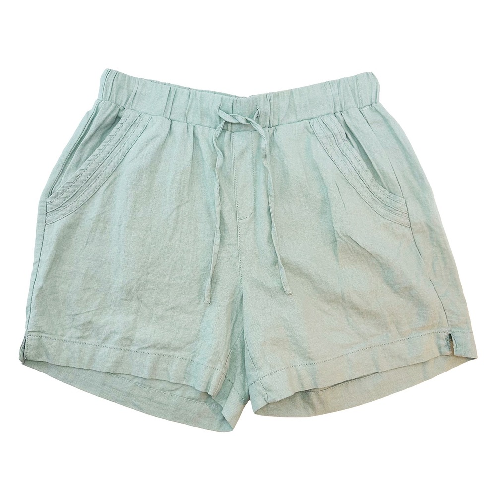 BRIGGS Linen Blend Pull On‎ Shorts NWT • Small • light green, mint